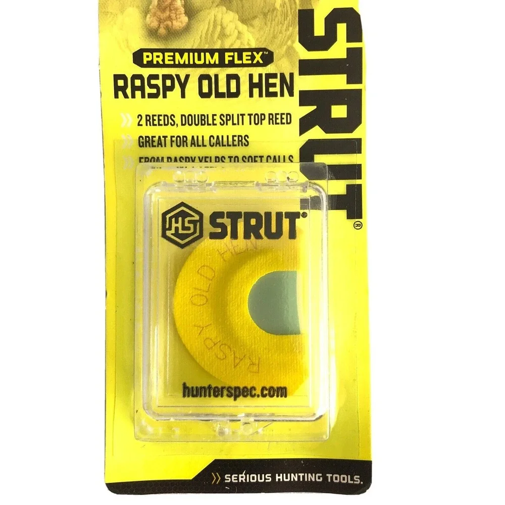 Hunters Specialties HS Strut Diaphragm Turkey Premium Flex Raspy Old‎ Hen NEW
